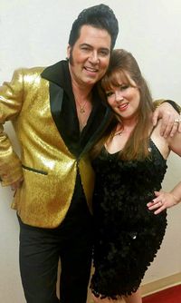 Danny Vernon Illusion of Elvis with Marcia