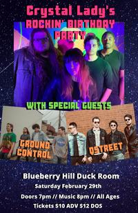 Crystal Lady's Birthday Show at Blueberry Hill Duck Room 