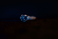 Blue Opal Silver Ring