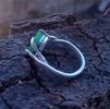 Silver Emerald ring