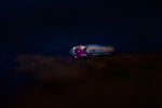 Pink Ruby Silver Ring