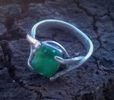 Silver Emerald ring