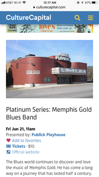 Memphis Gold Featuring  Zach “Uptown “ Brown