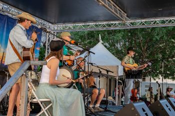 With the Out of Kilters at Folk Fest
