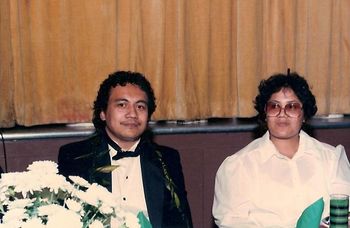 Reception with my beloved late wife Lulu Ah Mu-Pouesi

