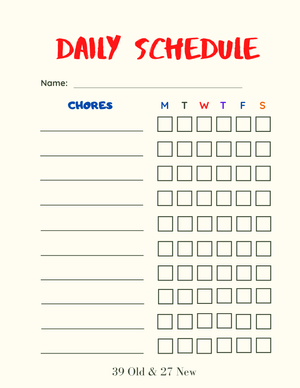 Red Daily Schedule