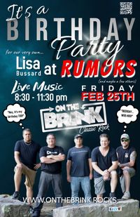 It's a Birthday Party for Lisa at Rumors