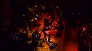 A look from up high of Johnny Owens and the Buck Fever Band
