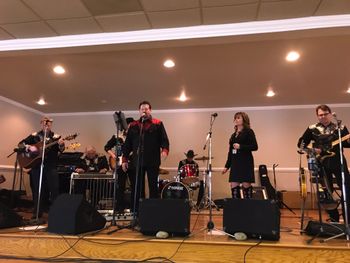 The group performing at the Bakersfield CMA Show
