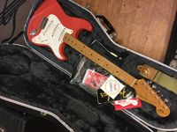 1999 Fender Hank Marvin Stratocaster - Fiesta Red - Made In Mexico