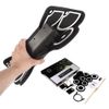 Portable Electronic Drum Pad kits Foldable Practice Instrument - BLACK WHITE