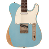 Vintage V66 Paul Rose Signature Electric Guitar ~ Distressed Gun Hill Blue