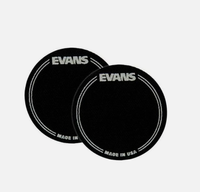 Pack of 2 Evans EQ Pedal Patches, Black Nylon