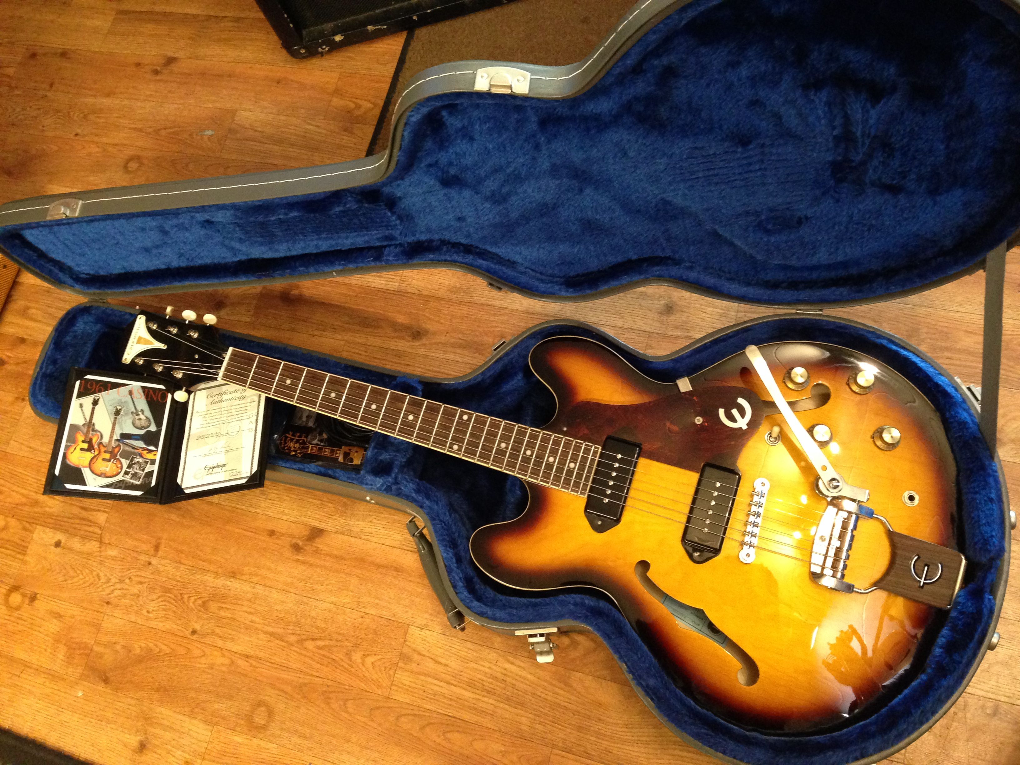 Rare! Epiphone Ltd Ed 50th Anniversary 1961 Casino TDV Tremotone Electric  Guitar - Guitars UK