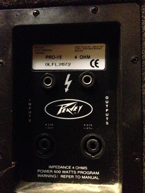 Peavey pro 15 4 2024 ohm