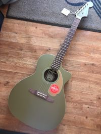 Fender Newporter Player Electro Acoustic, Olive Satin