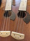 Double Neck/Headstock Ukulele,Kmise Electric Tenor Ukulele,Custom Made Ukelele for Professionals,4&8 String Mahogany Instrument with Gig Bag