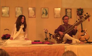 With Alexandra Marisa Wilcke @ Kriya Yoga ashram, Sterksel
