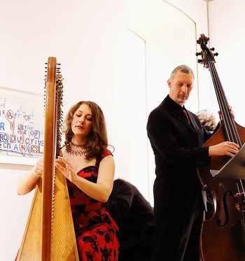 Art Galery of Guelph. Ondine Chorus concert with Jeff Bird on Double Bass. Photo: Randy Sutherland.
