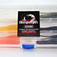 72 pcs Troutworms  with Drop Shot weights and Jig heads