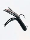 BLACK RED MICRO FLAKE MINIJIG TUBE BAIT