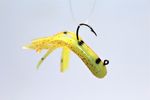 YELLOW RED FLAKE MEALIE MINIJIG TUBE BAIT