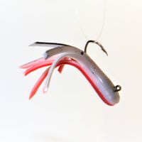 RED SMOKE TRICOLOR MINIJIG TUBE BAIT