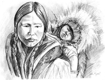 Eskimo Mother and Child
