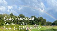 Soule Homestead Farm to Table Dinner with music by Kim Moberg