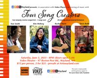 In The Round Music Series featuring Tom Smith, Kim Moberg, Rachel Marie and Steve Robb