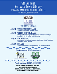 Scituate Library Summer Music in the Garden Series Featuring Kim Moberg and Heather Swanson