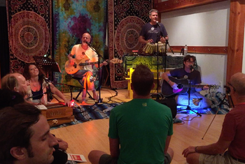 Our weekly kirtan every Thursday night
