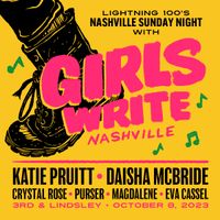Girls Write Nashville Annual Fund Raiser with Katie Pruitt, Daisha McBridge, Eva Cassel & more!