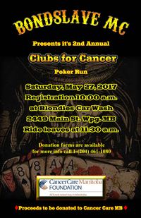 2ND Annual Clubs for Cancer Poker Run