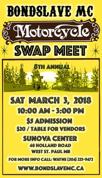 8TH Annual Motorcycle Swap Meet - Bondslave MC Winnipeg