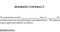 Booking Contract 