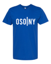 ROYAL BLUE OSONY T SHIRT WITH WHITE LOGO