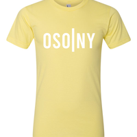 LEMON YELLOW OSONY  T-SHIRT WITH WHITE LOGO