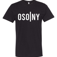 Black OSONY T Shirt with White Logo 