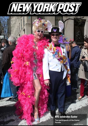 Doris Dear at the NYC Easter Parade

