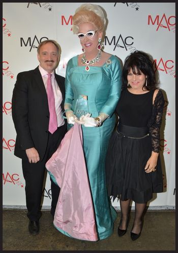 Doris Dear with her 2016 MAC Award with her Musical Director Rick Jensen and Director Lina Koutrakos
