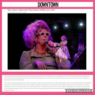 drag, dragqueen, singer, theater, NYC, off-Broadway, storyteller, 
