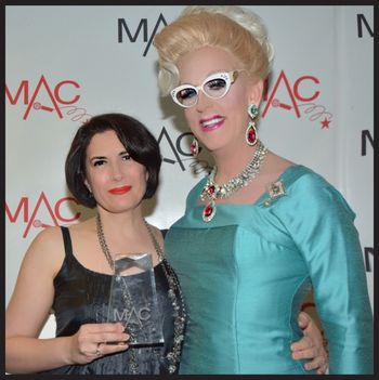 Doris Dear with fellow MAC Award winner Meg Flather
