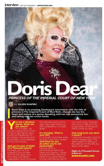 Doris Dear in Get Out Magazine!
