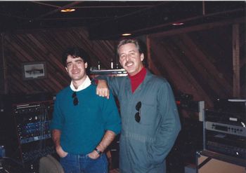 With producer Ron Cornelius  1st ever session in Nashville 1986
