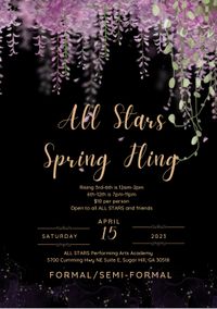 ALL STARS Spring Fling Semi-Formal for Teens (6th-12th grade)