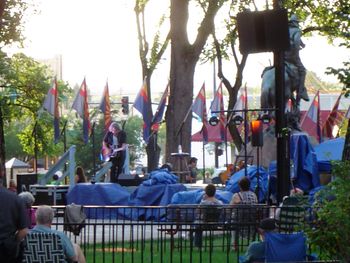 Right after a Monsoon downpour in the Town Square for the Prescott Summer Concert Series.  Photo by Herb Edwards
