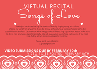 Virtual Recital - Songs of Love 
