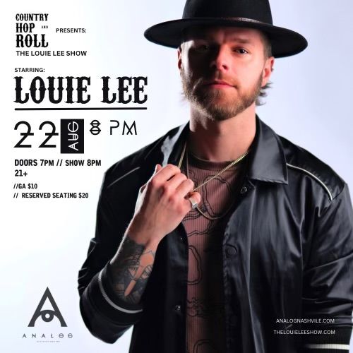 Louie Lee The Louie Lee Show Nashville Tn Tour Country Hop and Roll 