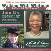 WWBA's "Walking With Whitman" series — poetry & live music